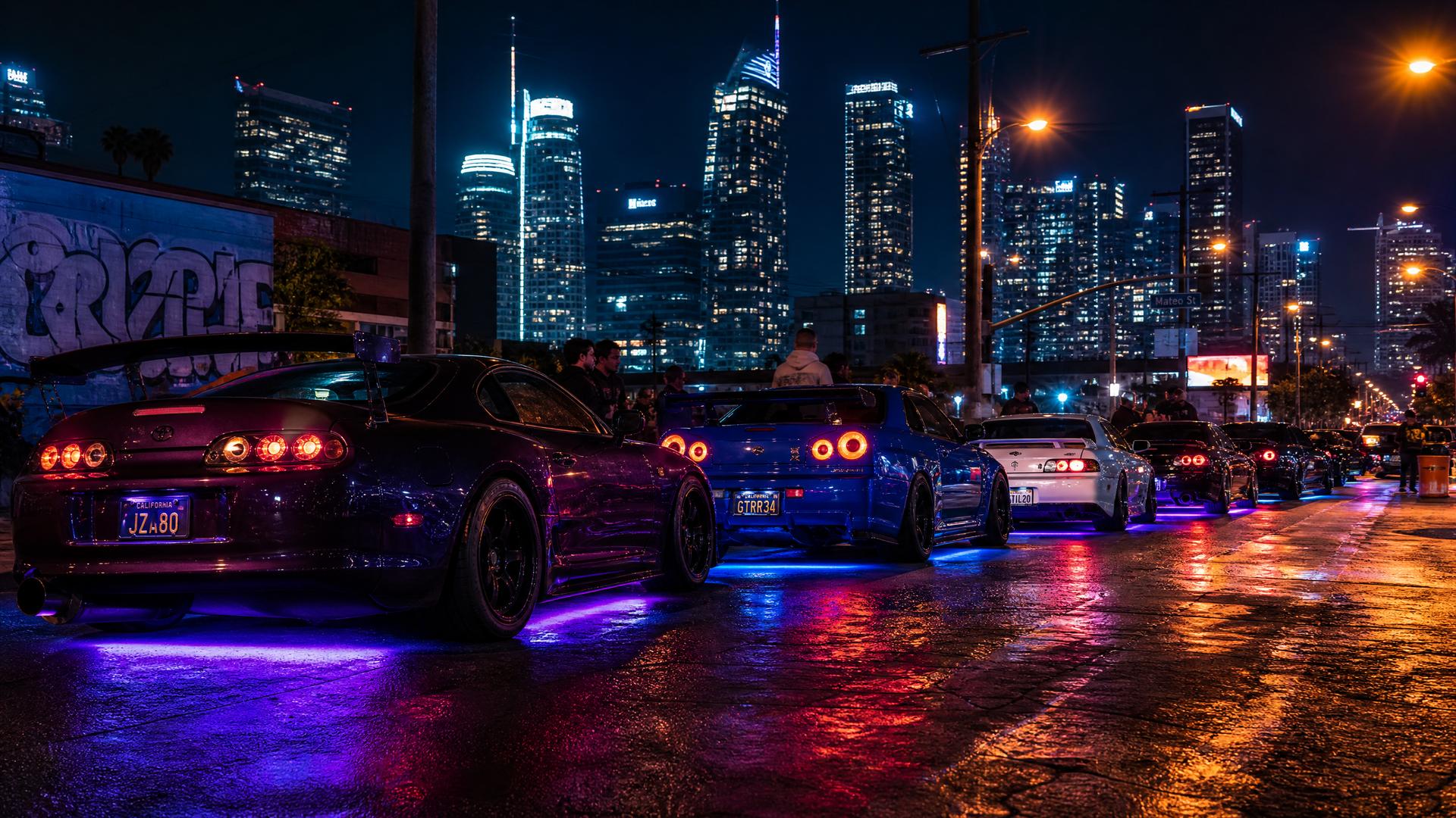 探花改装视频-夜跑车聚